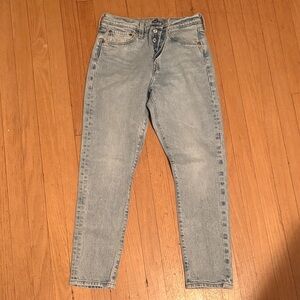Levi's 501 Faded Blue Jeans